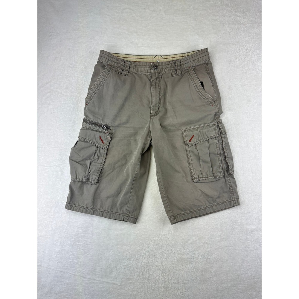 Columbia Cargo Shorts Mens 32 Grey Gorpcore Hiking Outdoor Utility Cotton